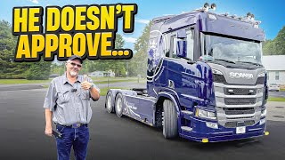 Redneck American Trucker Drives Our Scania! 
