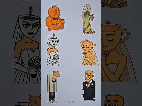 Italian Brainrot Wedding Matching Puzzle Craft #italianbrainrot #trendingshorts #viral #fun