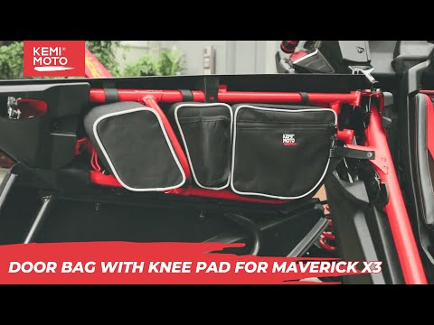 How to install Door Bag with Knee Pad For Can-Am Maverick X3 FTVDB023  | Kemimoto