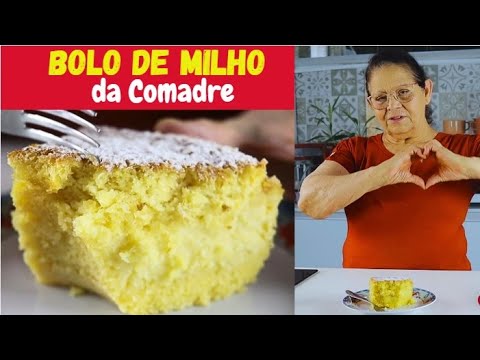 BOLO DE MILHO DA COMADRE🌽🍰: RECEITA DA ROÇA, CREMOSISSIMO!✨