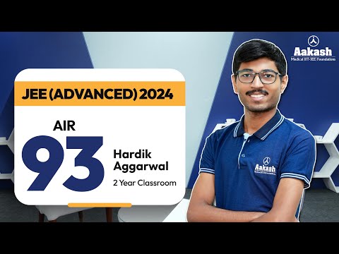 JEE Advanced 2024 Topper | Hardik Aggarwal - AIR 93 | I want to buy a Jaguar Car & be Rich