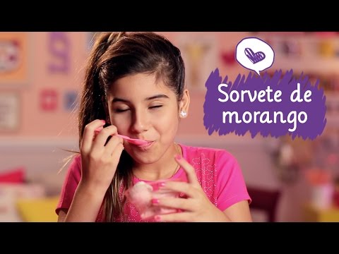 Como fazer sorvete de morango com Juliê Rodrigues ❤ Mundo da Menina