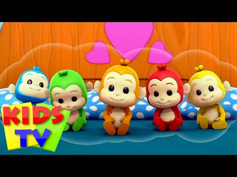 ลิงน้อยห้าตัว | กวีนิพนธ์ยอดนิยม | วิดีโอก่อนวัยเรียน | Kids Tv Thailand | เพลงสำหรับเด็ก