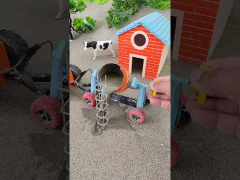diy mini tractor construction machine video | tractor wala video | #shorts #youtubeshorts