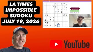 Let's CRACK the LA Times Impossible Sudoku! [July 19, 2026] Walkthrough Solution
