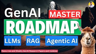 GenAI Roadmap [Ultimate AI Roadmap] 2025 | From GenAI LLMs RAG Agentic AI | Future Ready Guide
