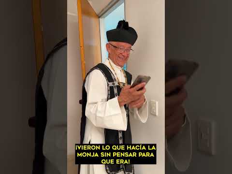 VIERON lo que HACÍA la MONJA sin PENSAR para que ERA #shorts