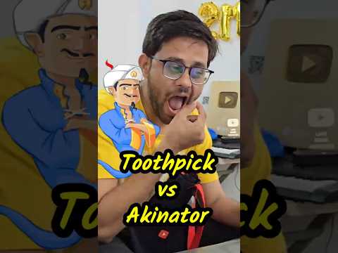 Can Akinator guess Toothpick? #experiment