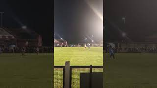 First effort of the game goes Coalville's way
