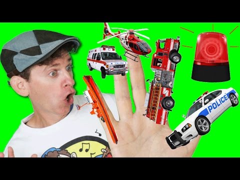 Finger Family Song - Emergency Vehicles with Matt | Action Song, Nursery Rhyme | Learn English Kids