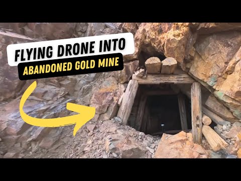 Drone flies into abandoned Goldmine