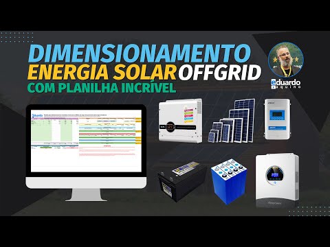 Como Dimensionar Sistema Fotovoltaico OffGrid Corretamente | Energia Solar Eduardo Aquino