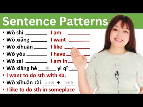 Basic Chinese sentence Patterns/Formulas you can use to form your own sentences easily