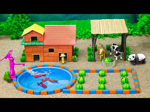 Fun Barn Diorama for Farm Animal Figurines