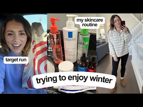 VLOG ❄️  target run, desk tour, cheap skincare fave + getting a facial!