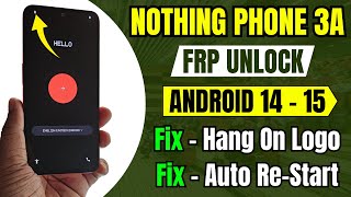Nothing Phone 3a Frp Unlock - Android 15 👉How to flash any Nothing phone step by step tutorial