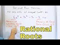 Rational Roots and Polynomial Division