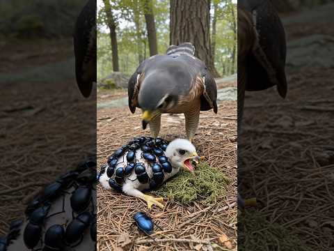 Dying Hawk Rescued by Brave Forest Ranger! #wildalife #animals #rescue