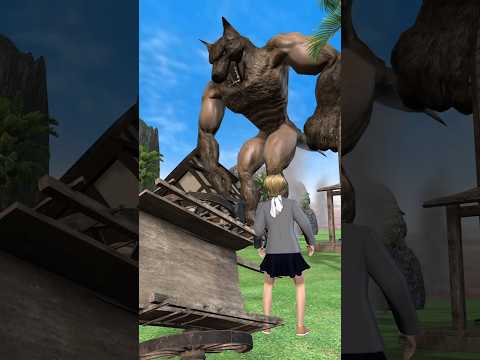 gaon me ghus aaya Giant Monster || गांव में घुस आया विशाल शैतान || Part 1 || #shorts #horrorstories