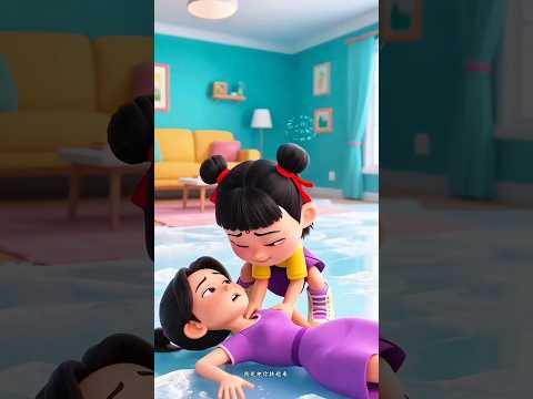 चिन्की की मम्मी निचे गिर गई #shorts