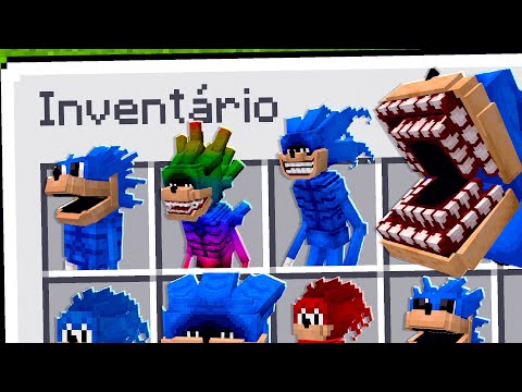 TODOS OS NOVOS MONSTROS SHIN SONIC TAPES DO MINECRAFT !