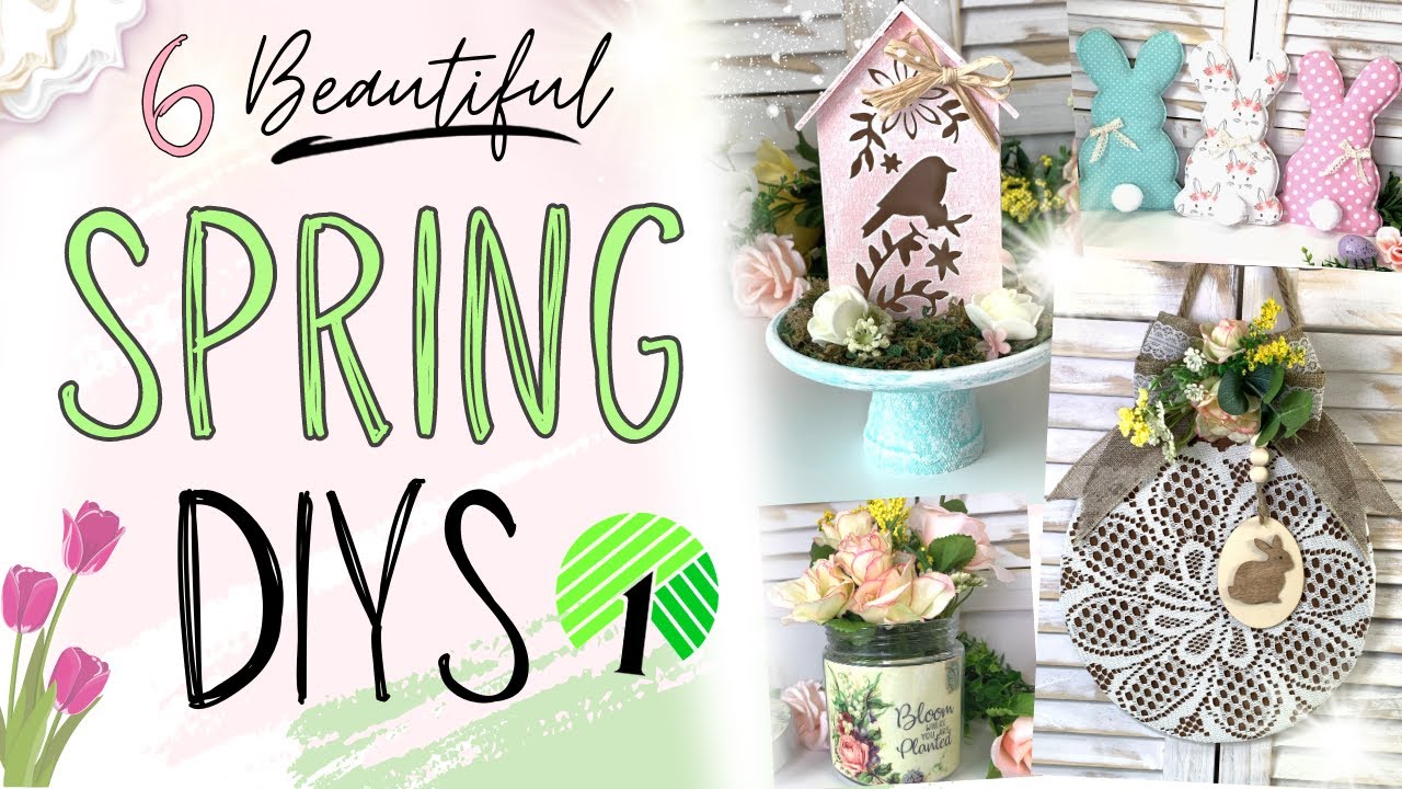 French Country-Cottage Core Spring & Easter DIY Home Decor/DOLLAR Tree Easter & Spring DIY Decor 2023