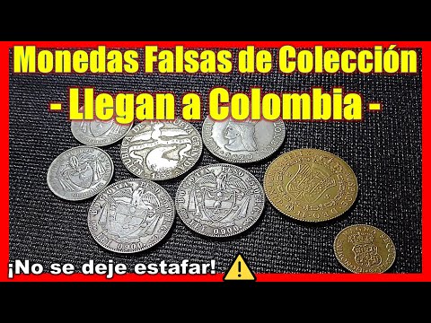 Monedas falsas de colección llegan a Colombia desde china #monedasdecolombia