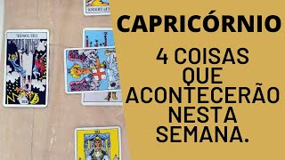 CAPRICÓRNIO♑| 4 REVELAÇÕES PARA ESTA SEMANA! ( HORÓSCOPO/TAROT).
