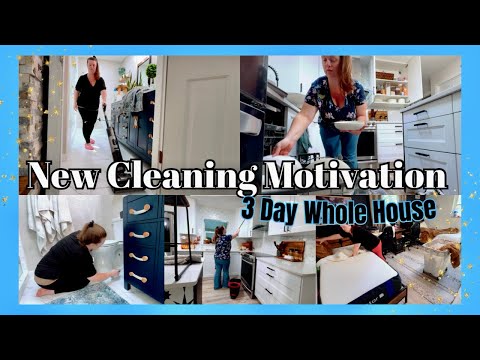 3 Day Extreme Whole House Cleaning Motivation 🧼 Clean With Me