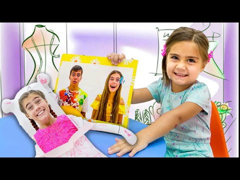 Mia pretends to be a parent for Nastya and Artem