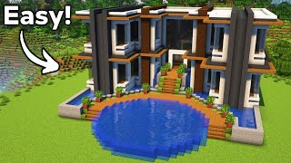 Minecraft: Modern Mansion Tutorial🏠