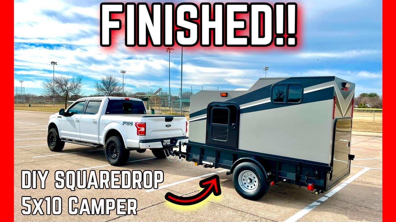Final reveal! DIY Squaredrop 5×10 Camper