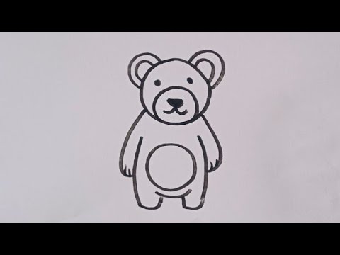 How to draw a Bear 🐻 /Bear drawing step by step / animal drawing