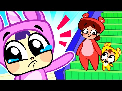 Up ⬆️ and Down ⬇️ Escalator Safety Song 🎵 Educational Kids Cartoon