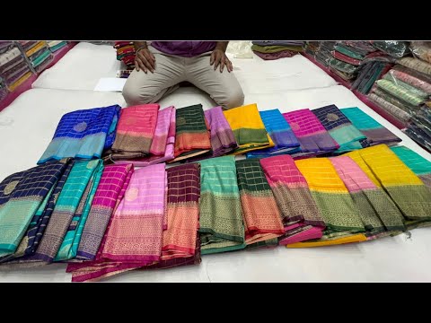 Chickpet Bangalore wholesale Boutique sarees||Single saree courier available