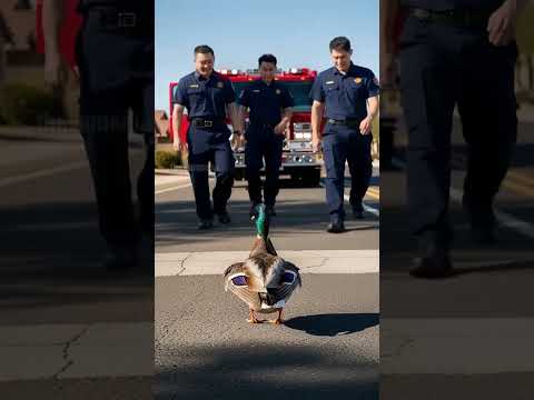 Fire Fighters Rescue Ducklings From Danger! #rescue #animals #wildlife #short