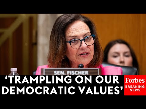 YouTube video thumbnail: Deb Fischer Slams 'Government Censorship in the Name of Factchecking' on Social Media Sites