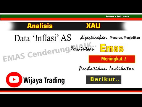 Data Inflasi AS diperkirakan Turun, Harga Emas Kembali Naik..? II Analisis XAU Selasa 8 Juli 2025