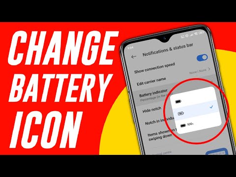 How To Change Battery Icon In Redmi or Poco Phones | Battery Percentage Icons | Android