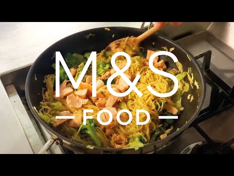 Tuck into Chris' sticky soy salmon stir-fry | FEED YOUR FAMILY WITH M&S FOOD