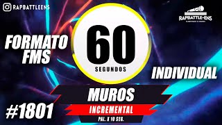 🎤 Formato FMS Individual 🔥 Base de Rap Para Improvisar Con Palabras | ENTRENAMIENTO FMS #1801