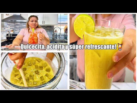 🍹🍋🍏🥝 Limonada de manzana con kiwi – ¡Ideal para cuando quieres algo sabroso y diferente!😍 ❄️🍹
