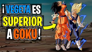 VEGETA SIEMPRE ha sido MÁS FUERTE que GOKU y te explico el porqué.