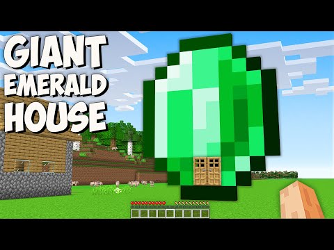 I found SECRET EMERALD HOUSE in Minecraft! This is THE BIGGEST RARE EMERALD BASE!