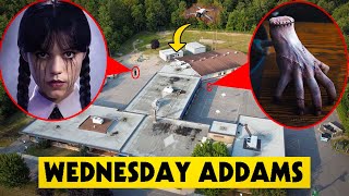 DRONE CATCHES WEDNESDAY ADDAMS & THE THING FROM WEDNESDAY 2 IN REAL LIFE *SHE USED PSYCHIC POWERS*
