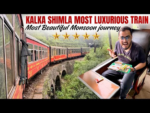 Most Luxurious Kalka Shimla Toy Train Journey in Monsoon | Best Train to Shimla with Food