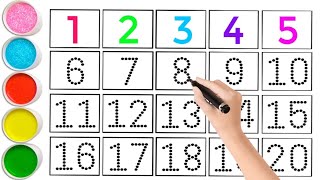 123 Numbers Counting, Numbers song | 123 song, learn colors,count 12345 numbers | Preschool Learning