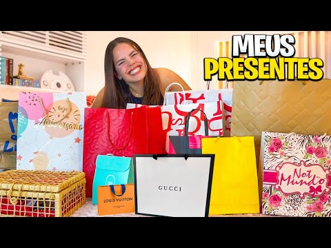 ABRINDO MEUS PRESENTES DE ANIVERSÁRIO DE 18 ANOS