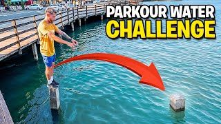 24 DESAFIOS INSANOS DE PARKOUR WATER CHALLENGE 