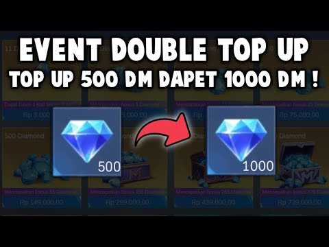 BUSET, EVENT TOP UP DOUBLE ! TOP UP 500 DIAMOND DAPETNYA 1000 DIAMOND !! MOONTON AUTO RUGI